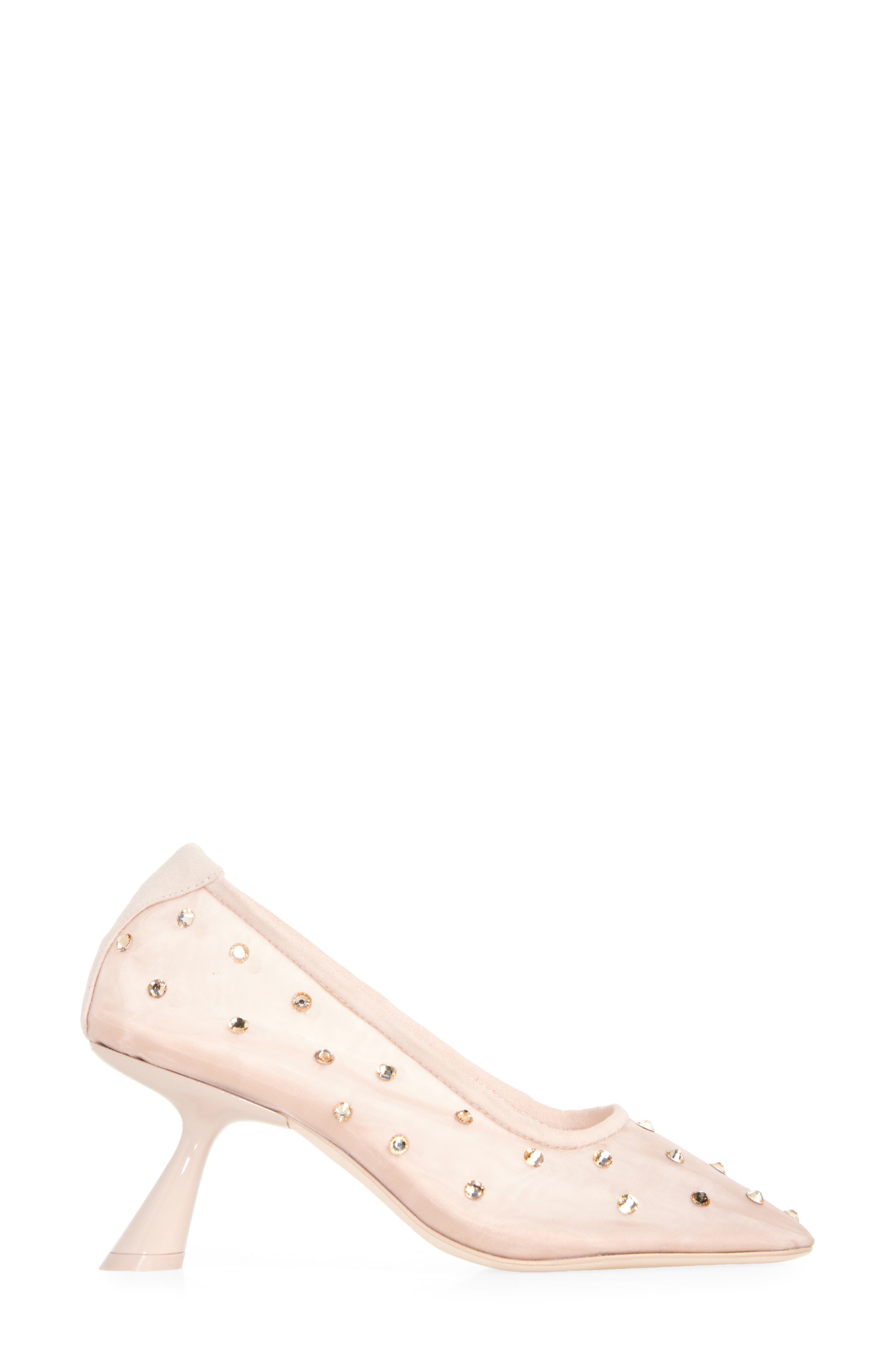 Cult Gaia Winnie Pearl Embellished Pump in Beige at Nordstrom - 3