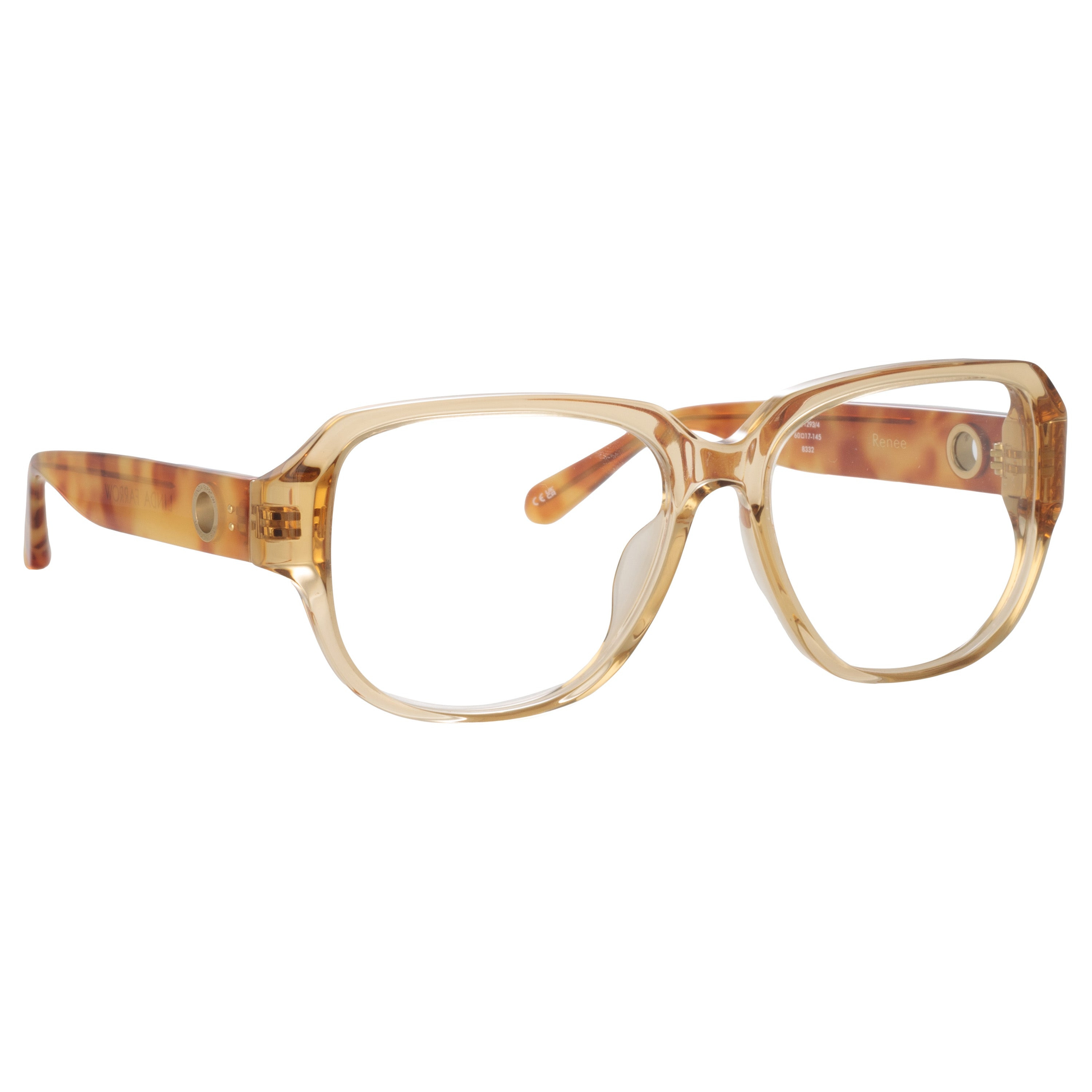 RENEE OVERSIZED OPTICAL FRAME IN SAFFRON - 3