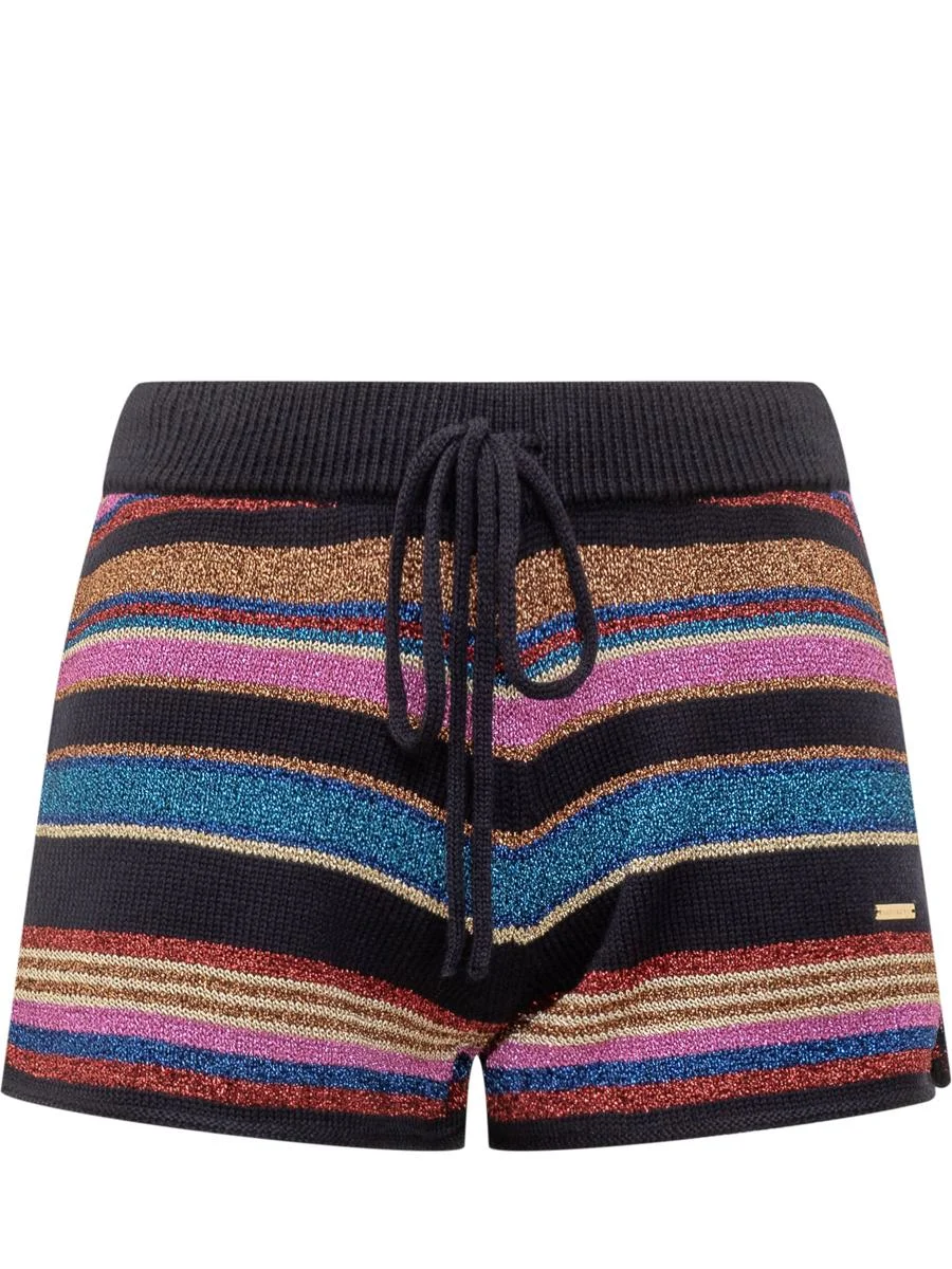 DSQUARED2 Dsquared2 Multicolor Striped Shorts With Drawstring - 1