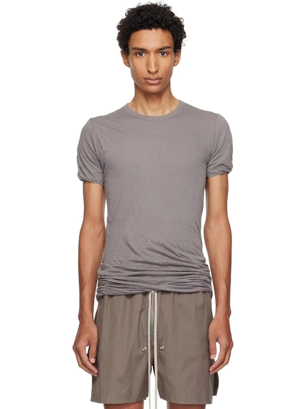 Gray Tower Double S/S T-shirt - 1