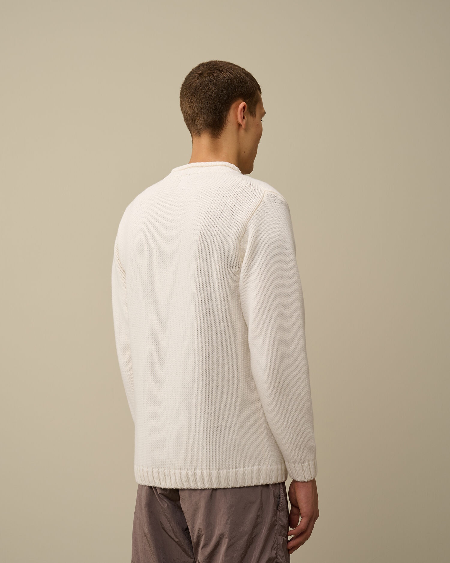 Lambswool GRS Boxy Crew Neck Knit - 3