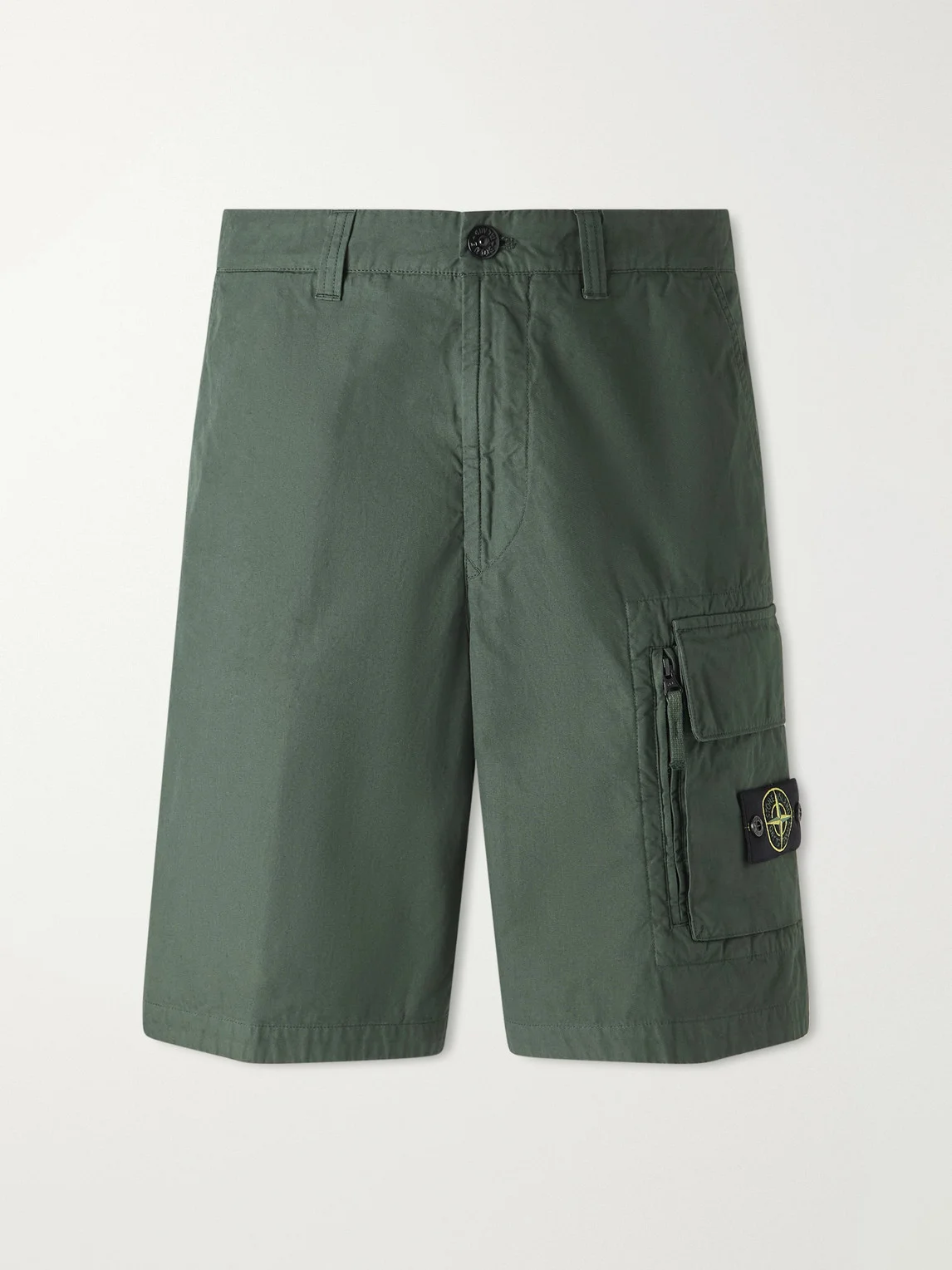 Straight-Leg Organic Cotton-Canvas Cargo Shorts - 1