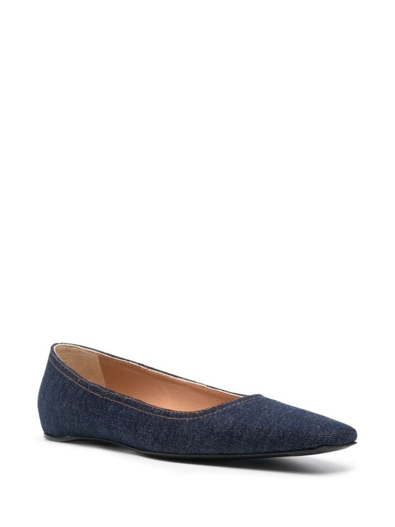 The Denim ballerina shoes - 2