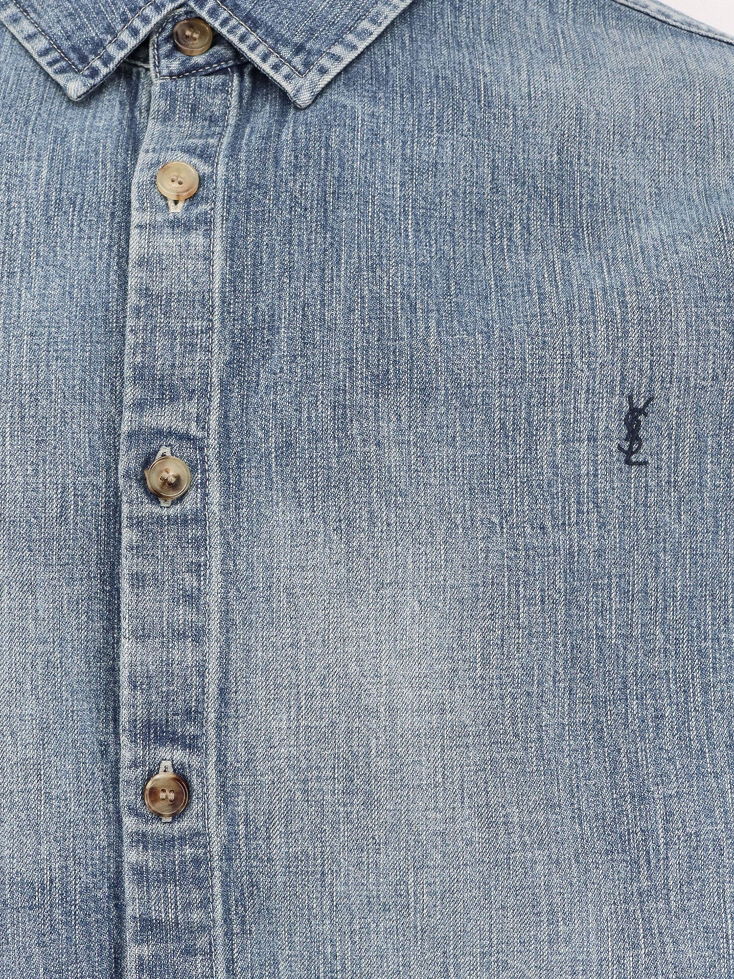 Saint Laurent Cassandre Denim Shirt - 5