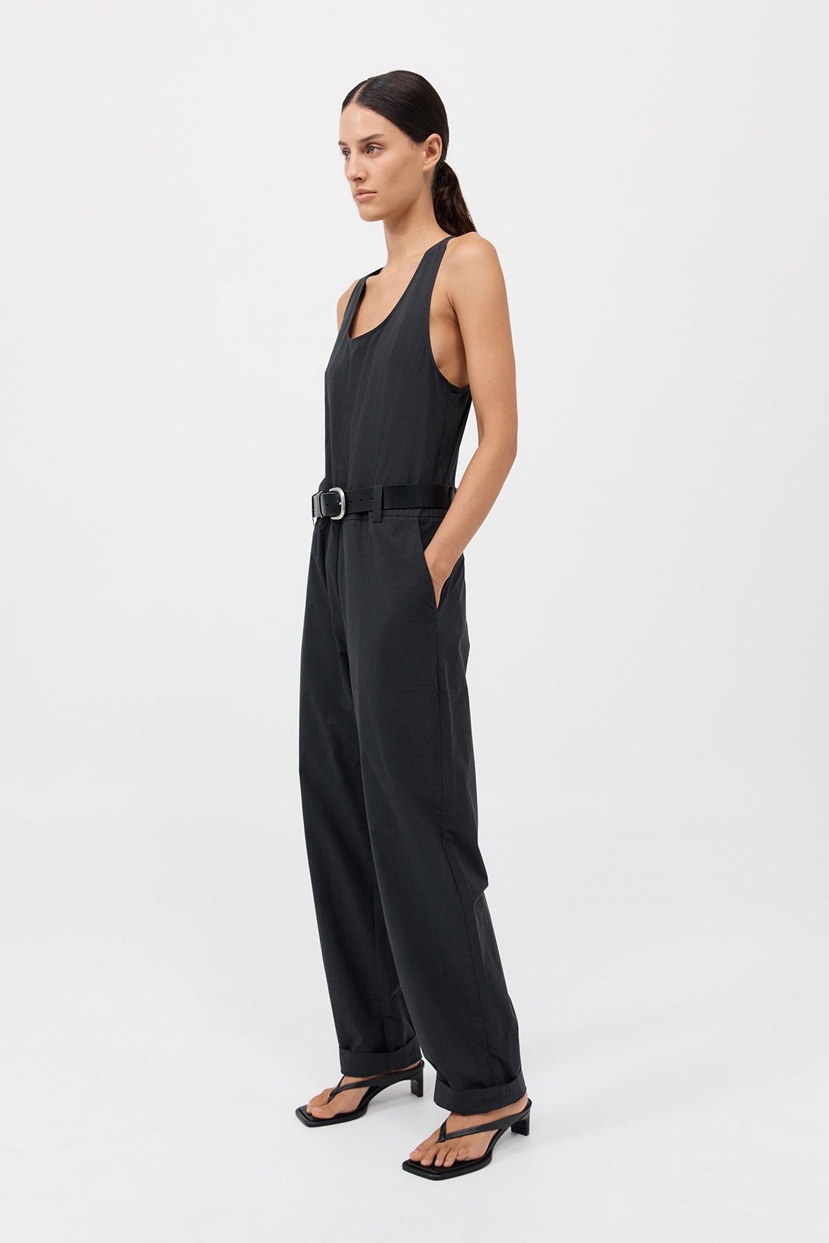 Organic Cotton Jumpsuit - Black - 3