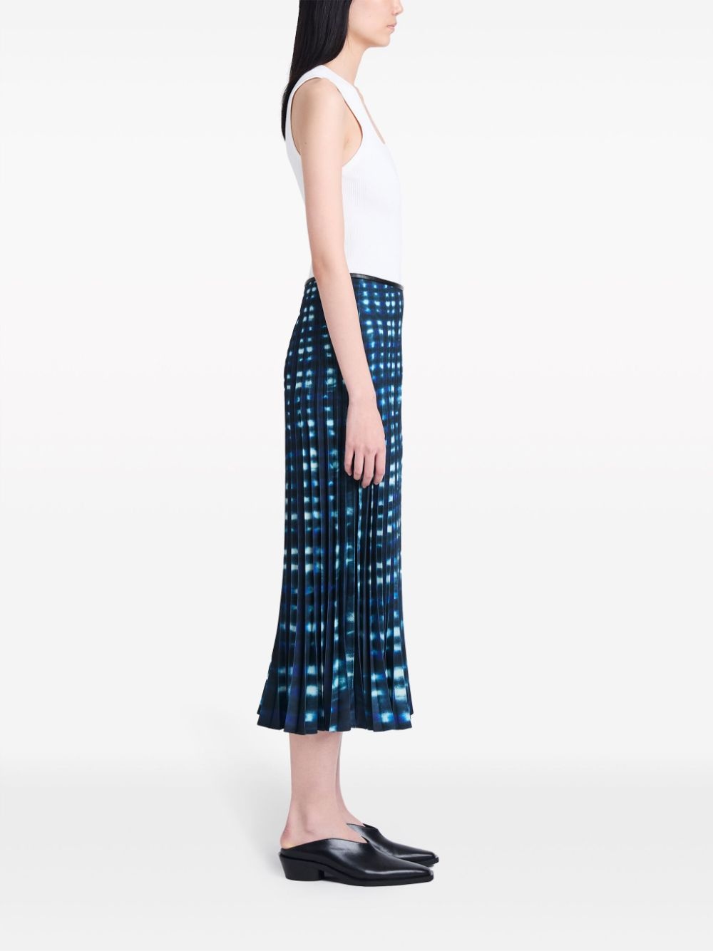 Piper tie-dye pleated midi skirt - 3