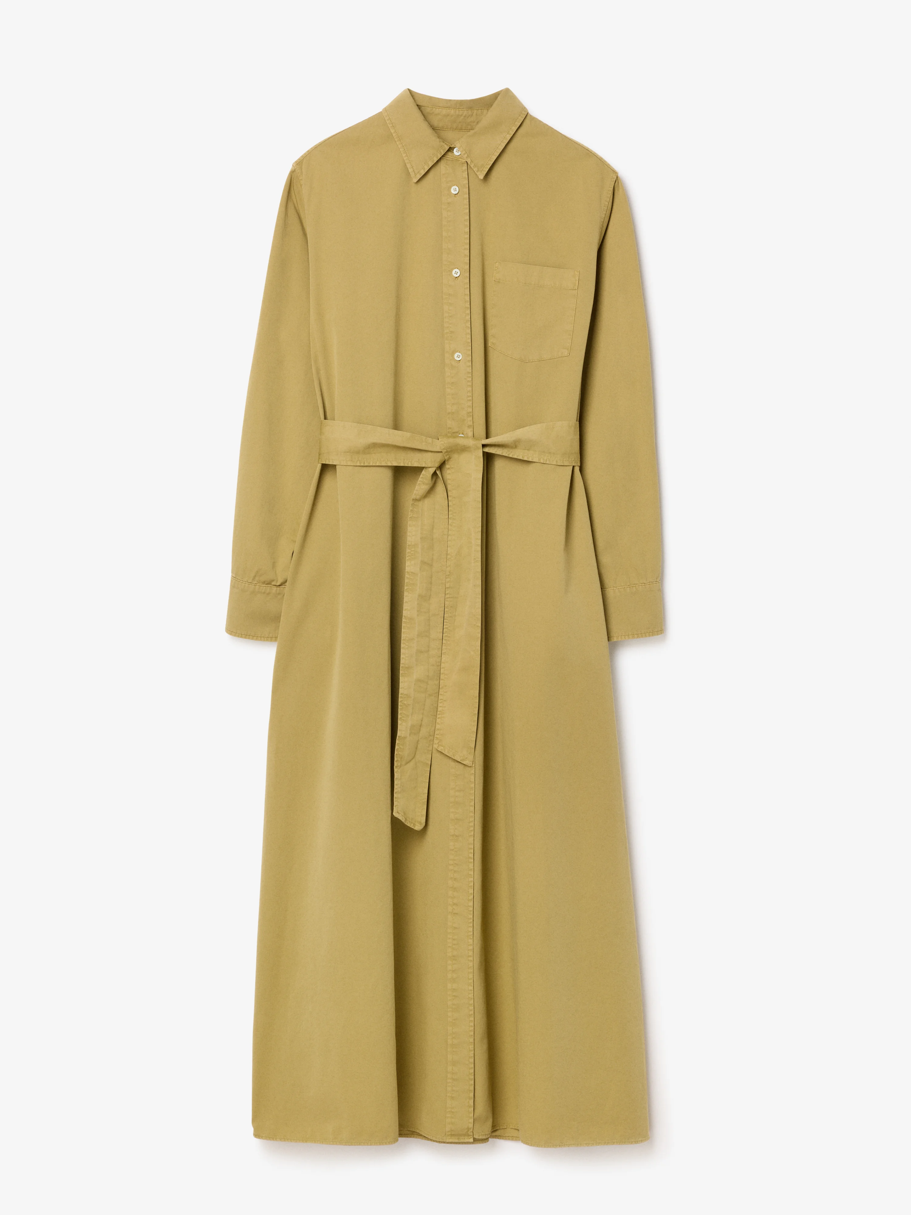 Belted Shirt Dress - 1