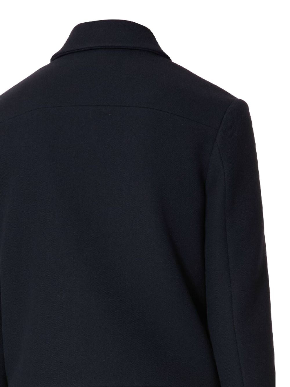 logo-appliquÃ© wool jacket - 2
