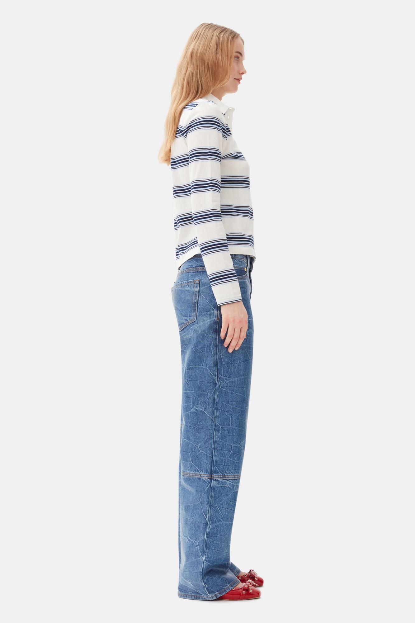 BLUE FOIL IZEY JEANS - 3