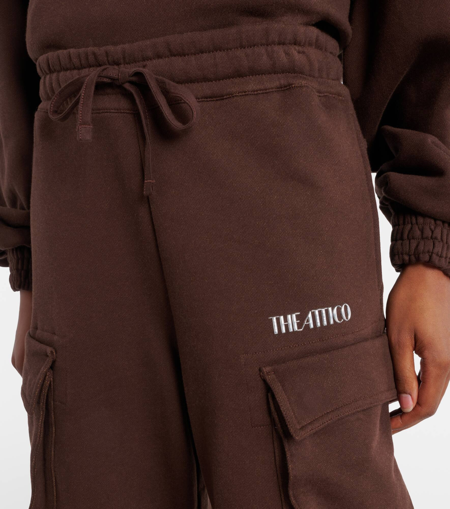 Fern cotton fleece cargo pants - 4