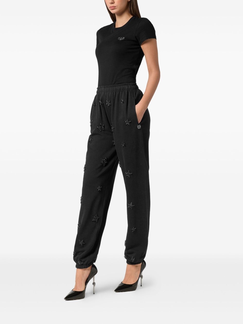 star-embellished joggers - 2