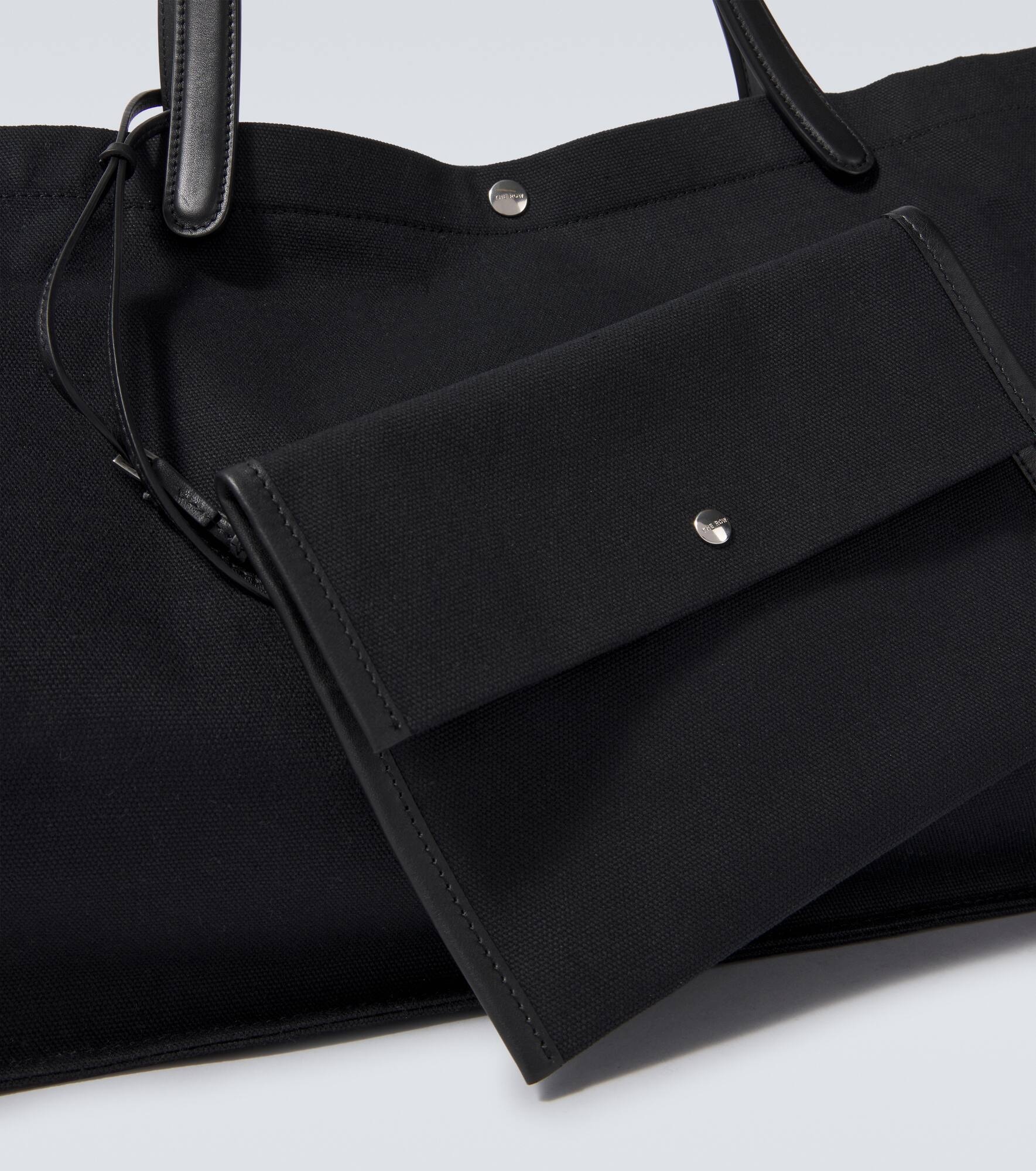 Idaho XL leather-trimmed canvas tote bag - 6