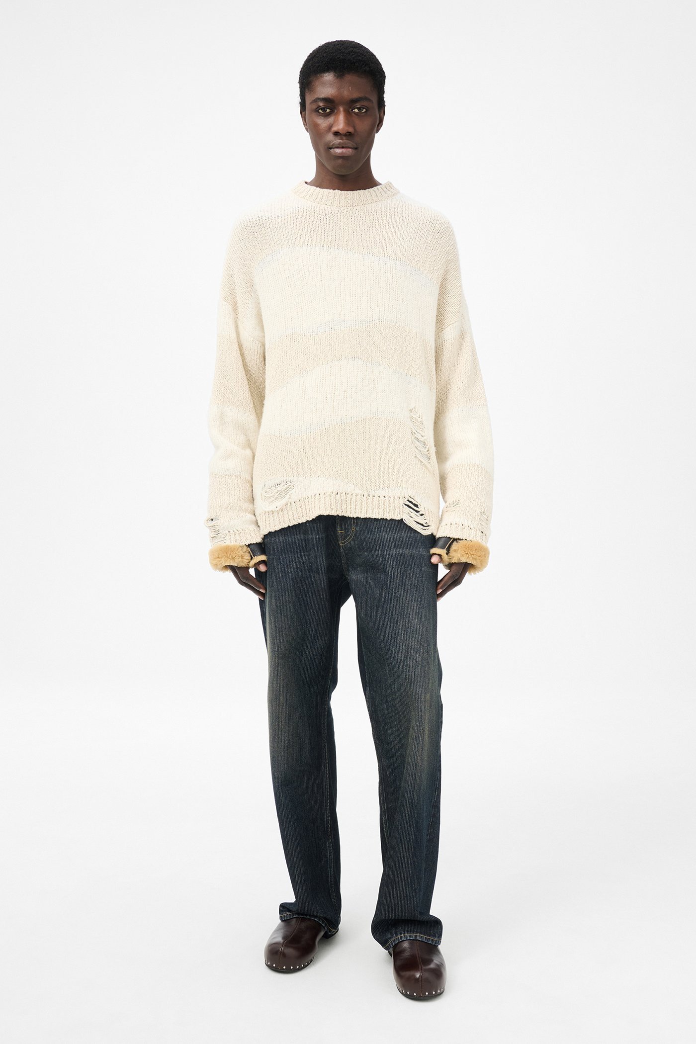 Popover Roundneck White Destructive Wave - 2