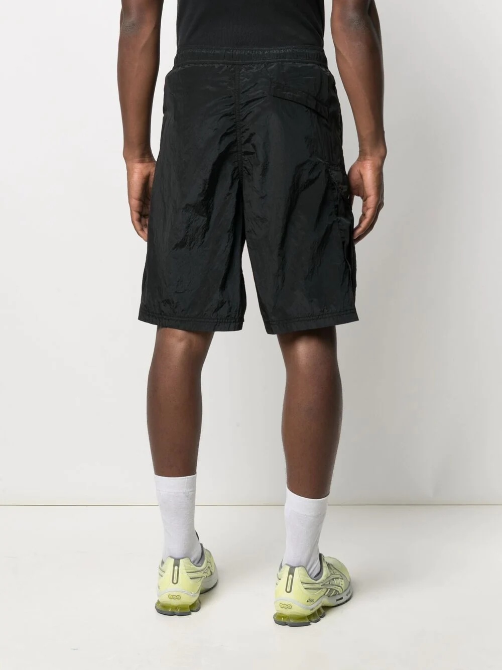 logo patch track shorts - 4