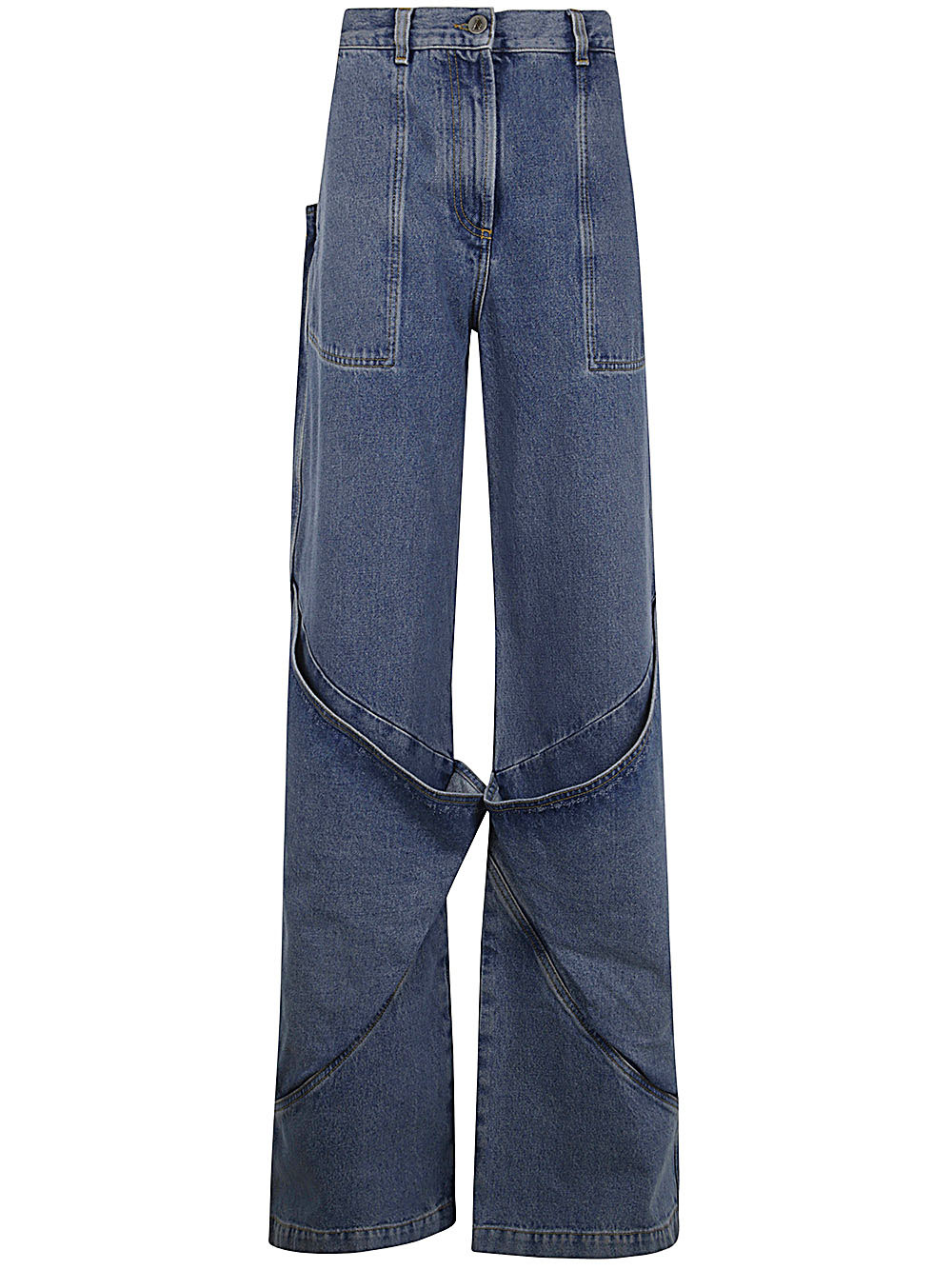The Attico Women Long Trousers Denim - 6
