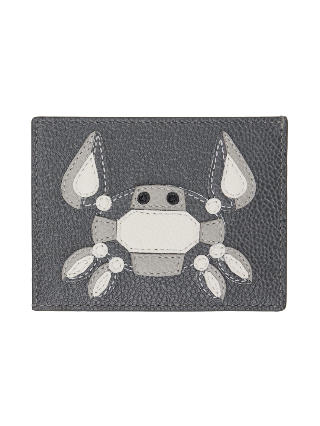 Gray Crab Appliqué Card Holder - 2