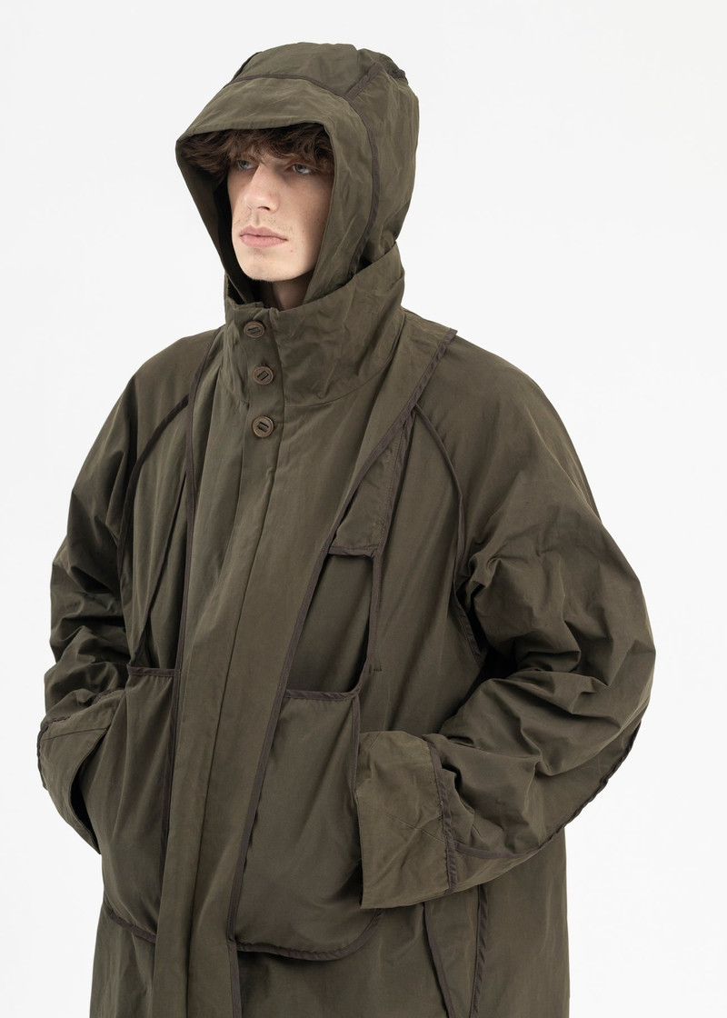 KHAKI REVERSIBLE HOODED PARKA 10