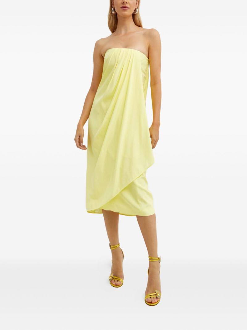 GAUGE81 Onna draped midi dress outlook