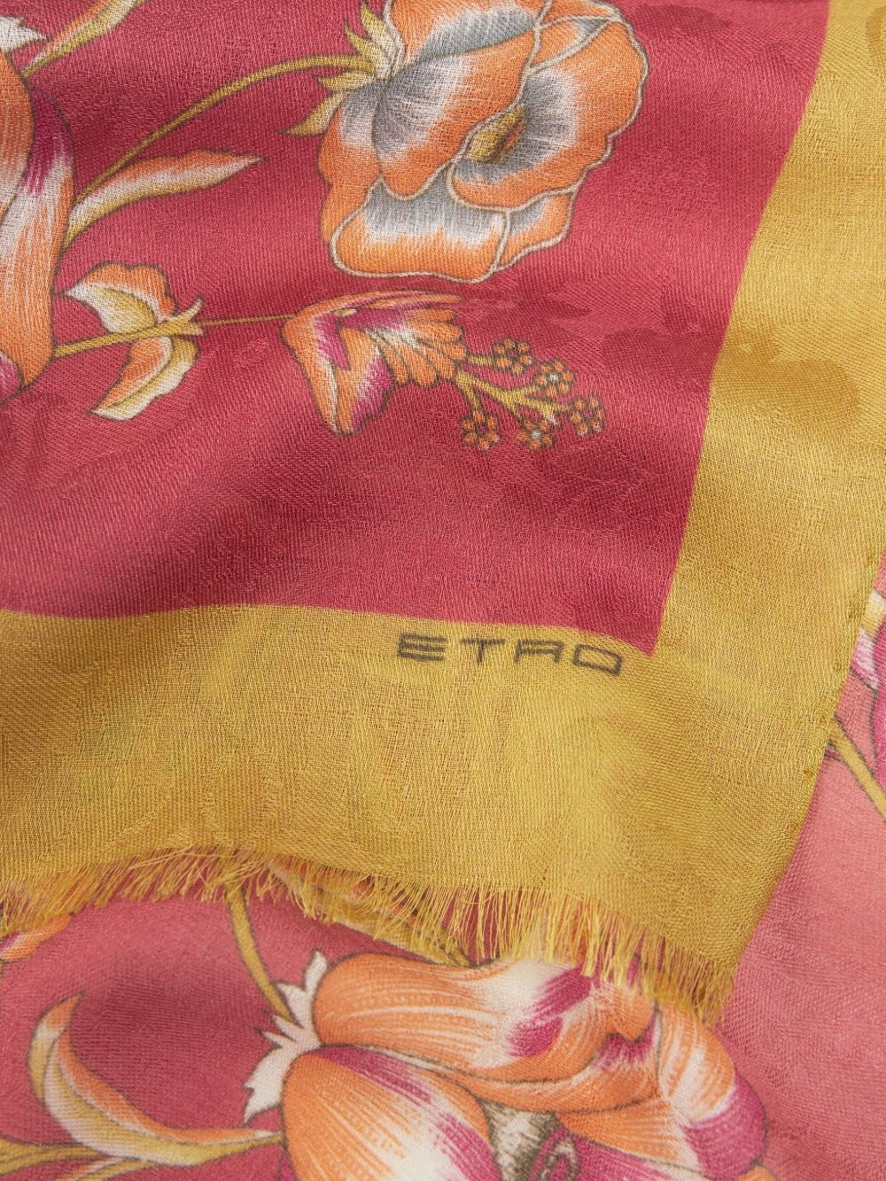 floral-print scarf - 2