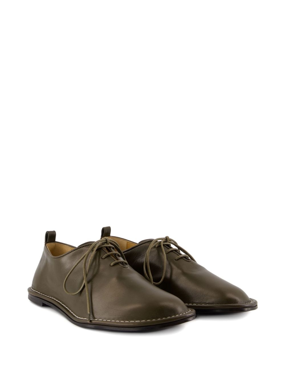 leather lace-up shoes - 2
