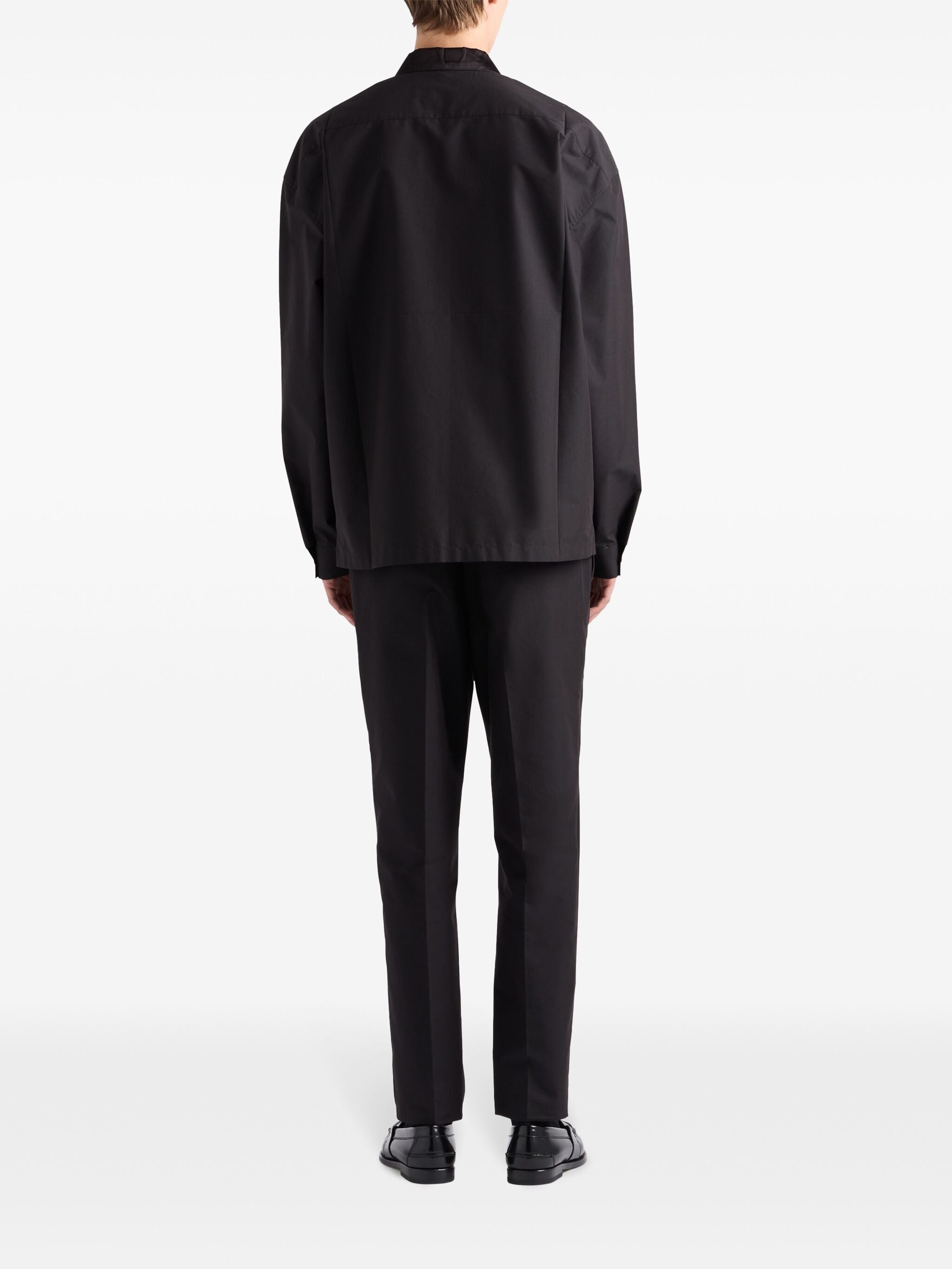 Triangle-logo Cotton Trousers - 3