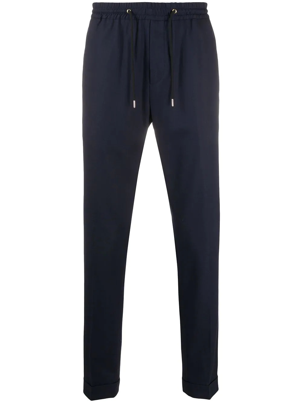 drawstring waist tapered trousers - 1