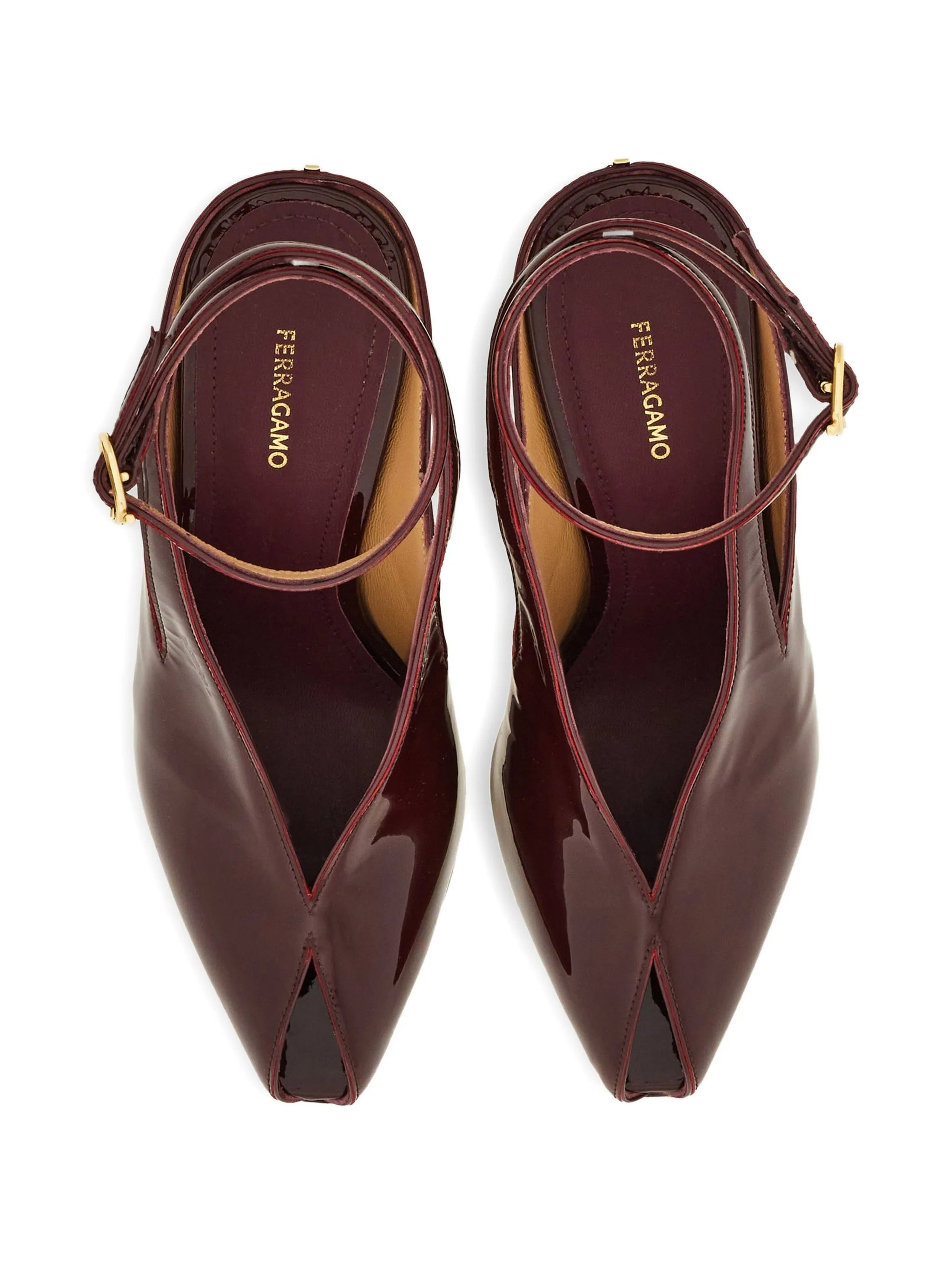 Ferragamo 90mm Peep-toe Wedge Pumps - 2