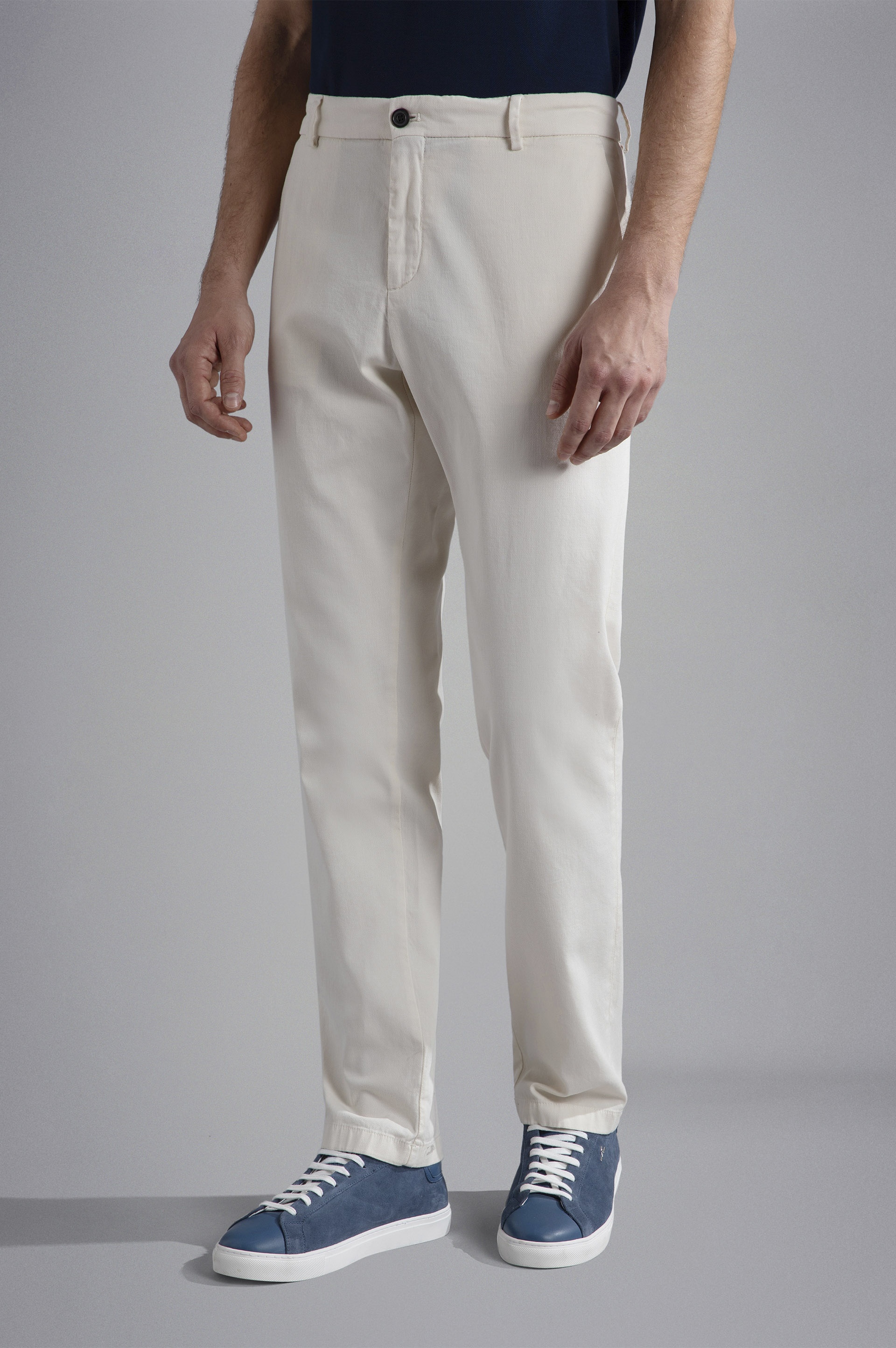 COTTON STRETCH CHINO TROUSERS - 7