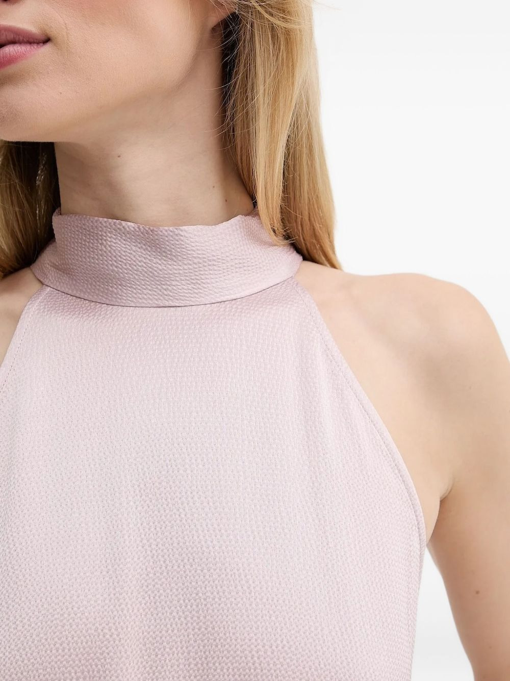 halterneck midi party dress - 4