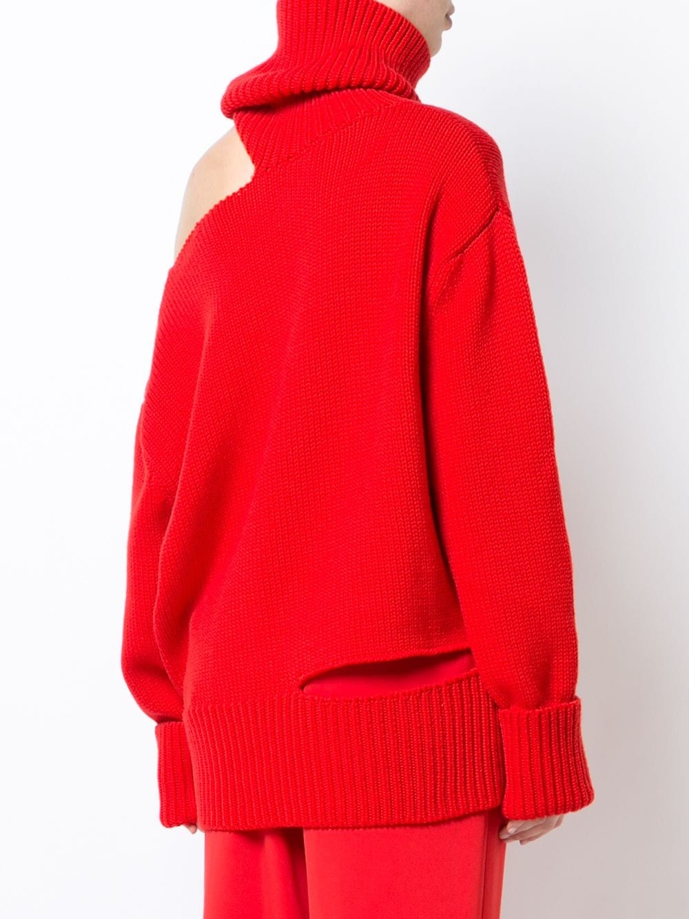 one shoulder knit jumper - 4