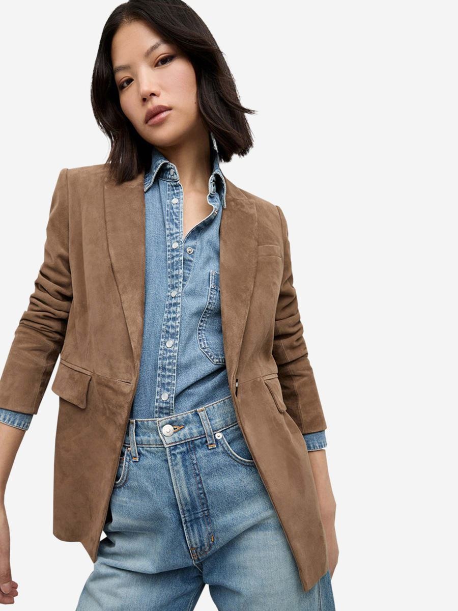 Veronica Beard Suede Dickey Jacket - 3