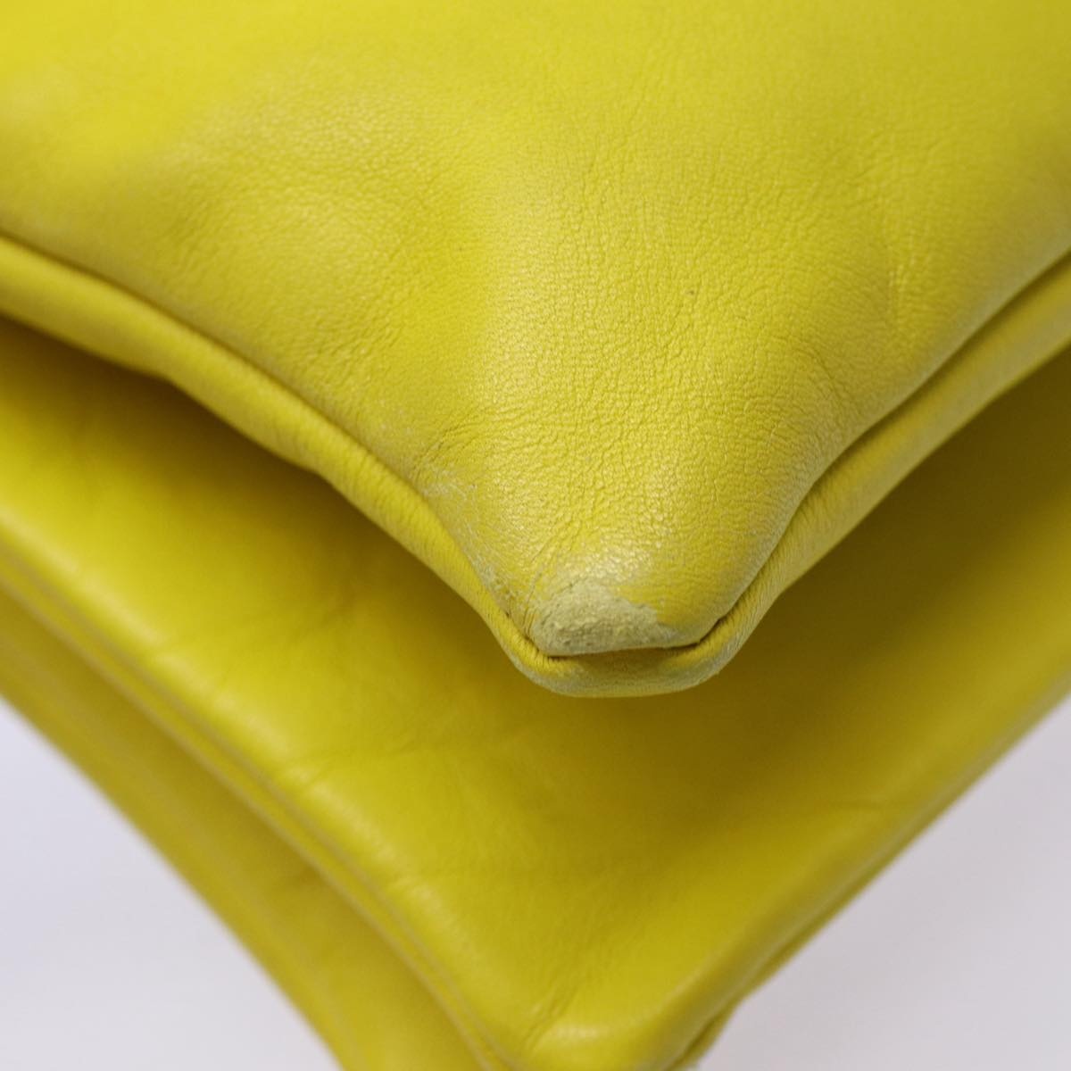 CELINE Trio Large Shoulder Bag Leather Yellow Gold - 15