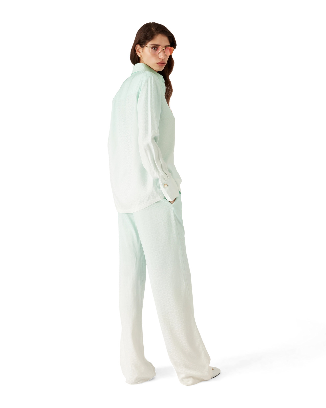 Gradient Monogram Jacquard Trousers - 3