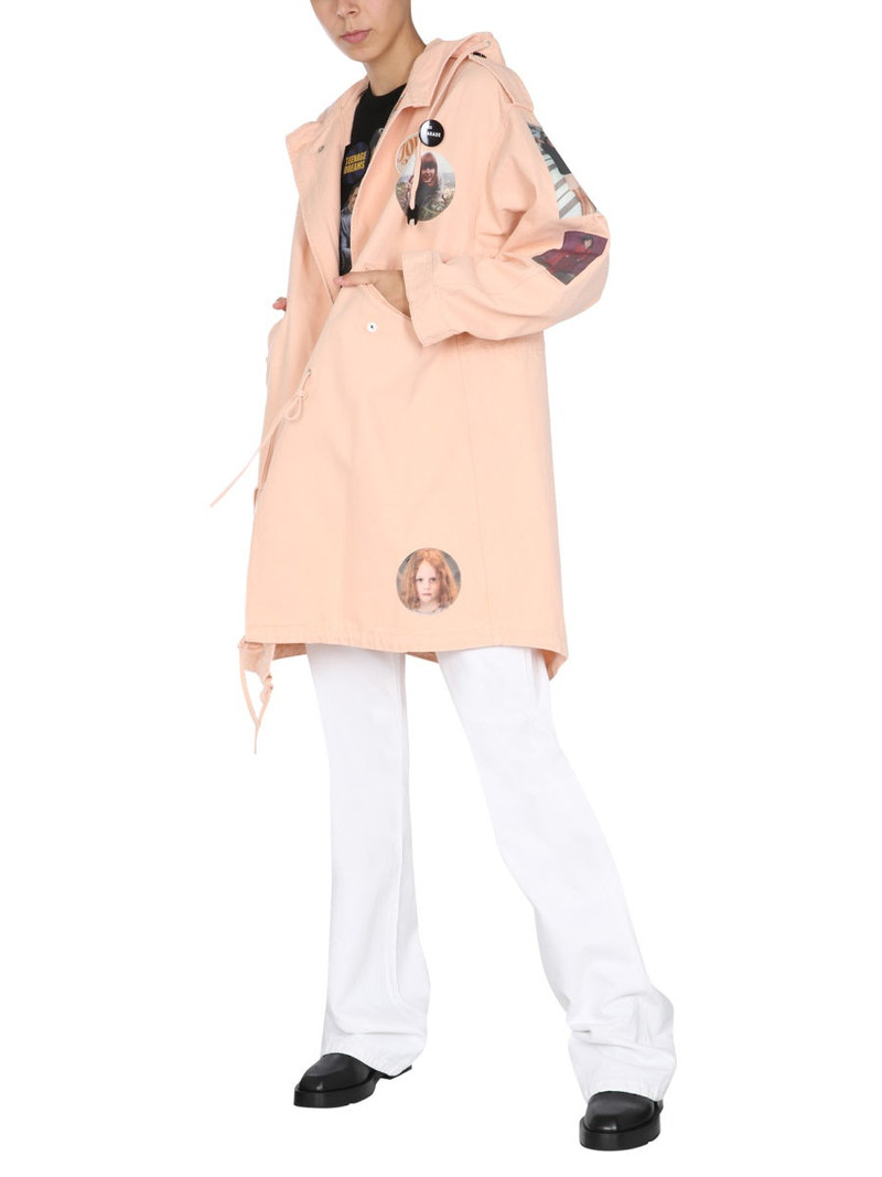 Raf Simons Raf Simons Women Parka With Logo Patch outlook