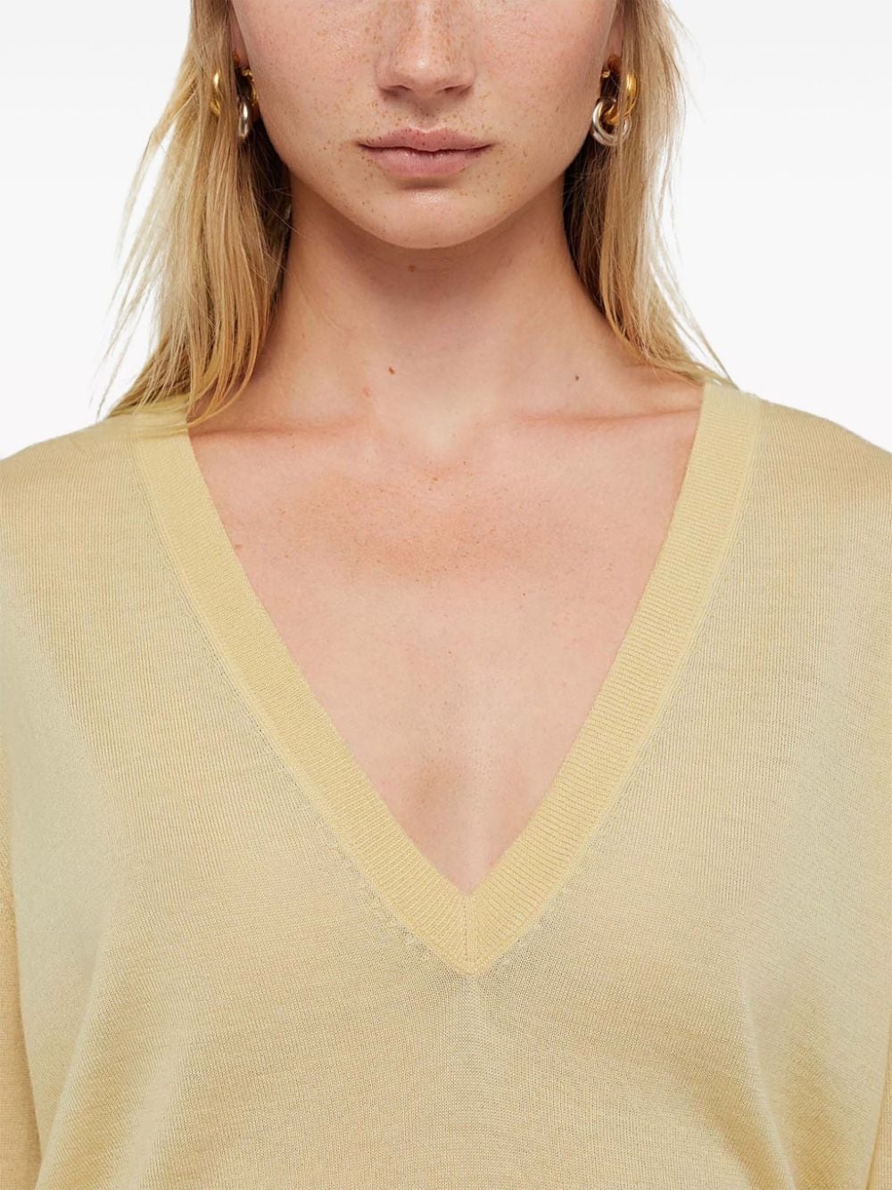 V-neck cashmere top - 3