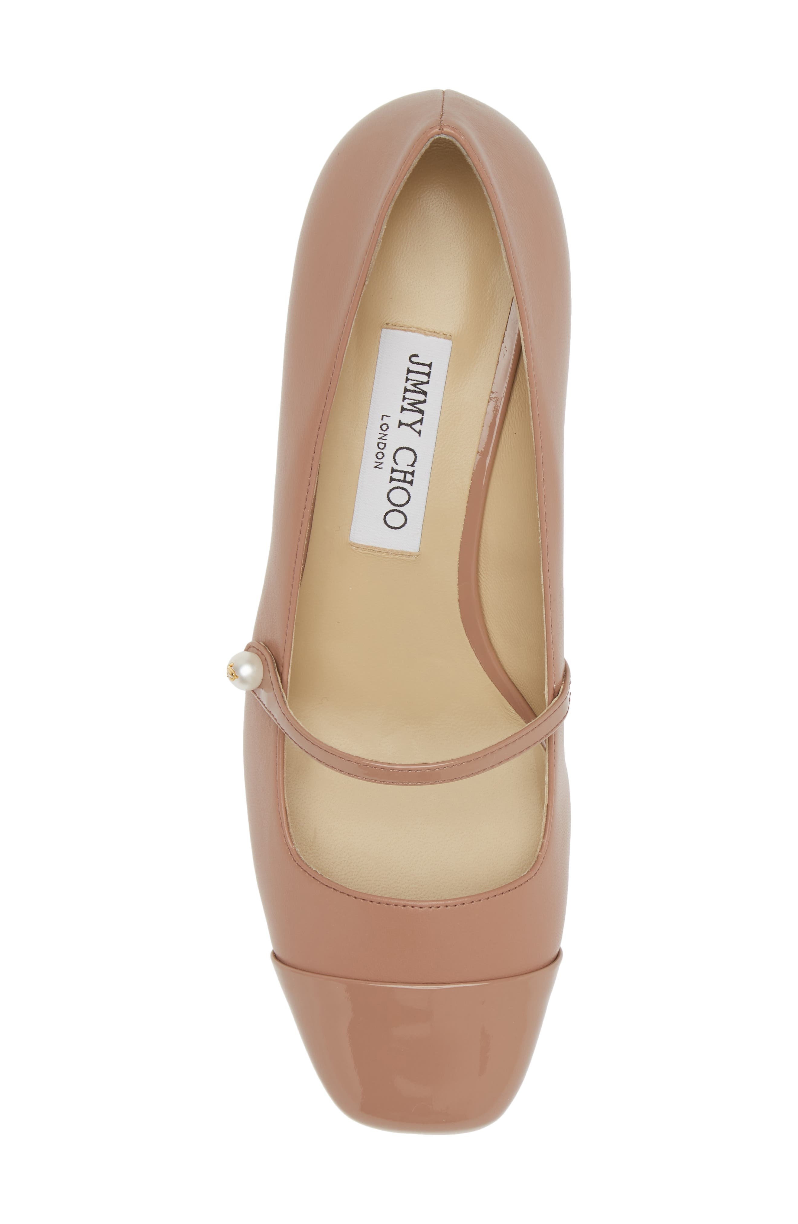 Jimmy Choo Elisa Cap Toe Mary Jane Pump in Ballet Pink/Ballet Pink at Nordstrom - 5