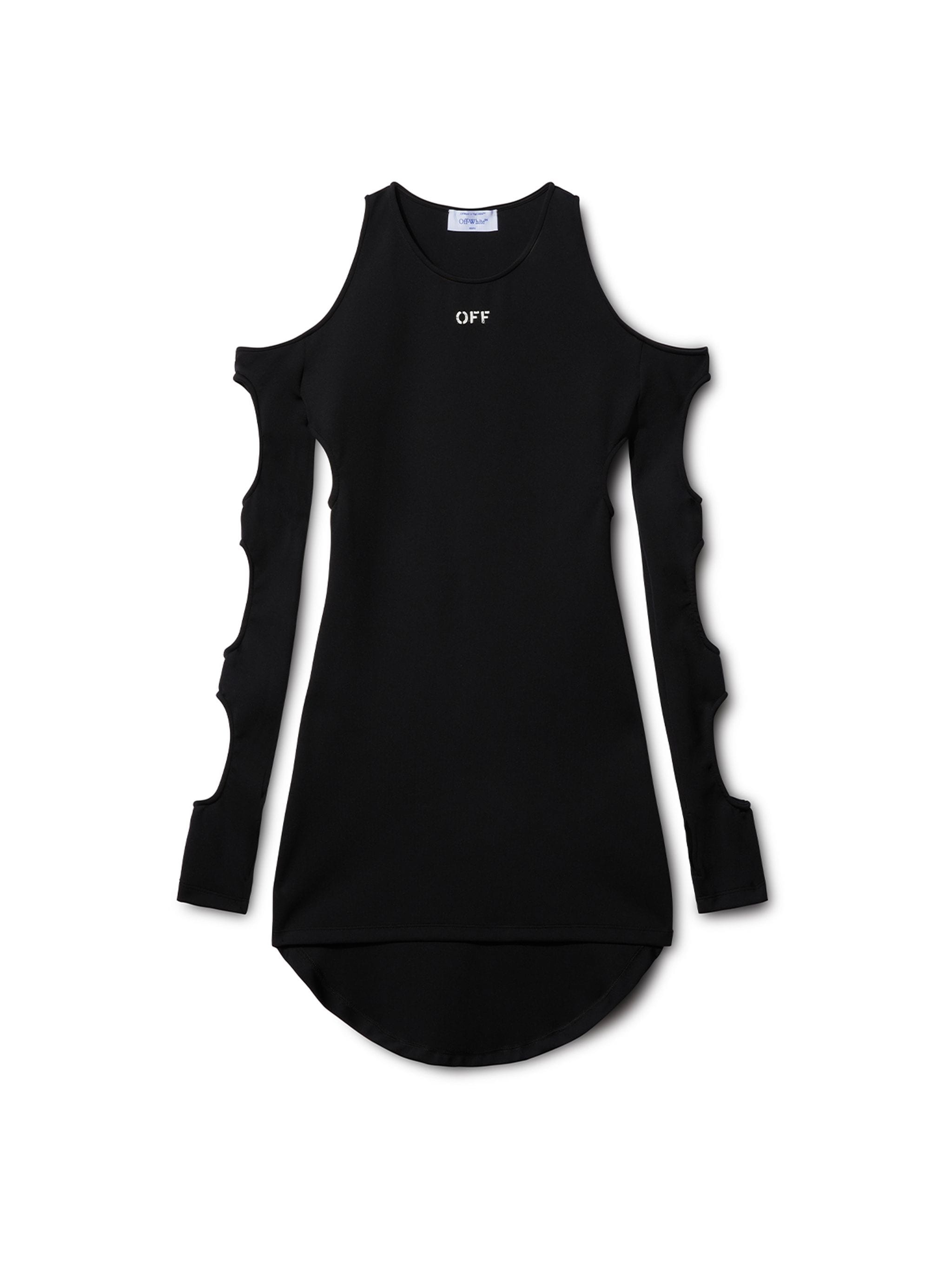 Sleek Holes Ls Mini Dress - 1