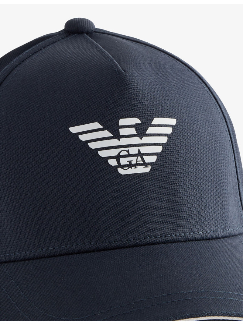 EMPORIO ARMANI Brand Logo-Print Cotton Cap outlook