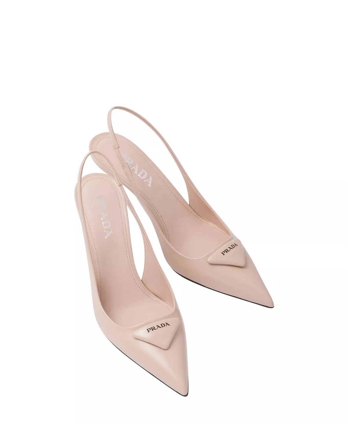 Women's Brushed Leather Slingback Pumps - 4