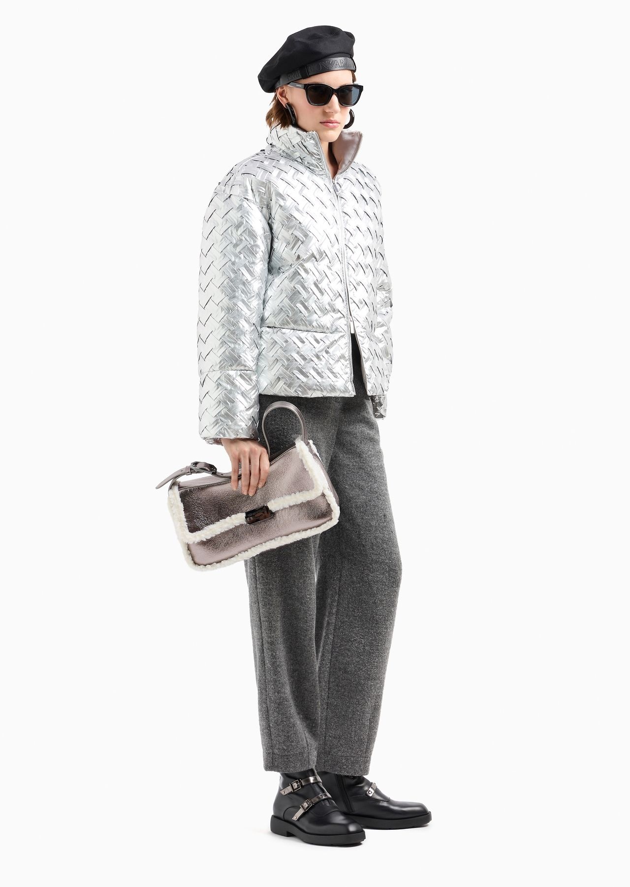 Full-zip jacket in woven technical fabric - 4