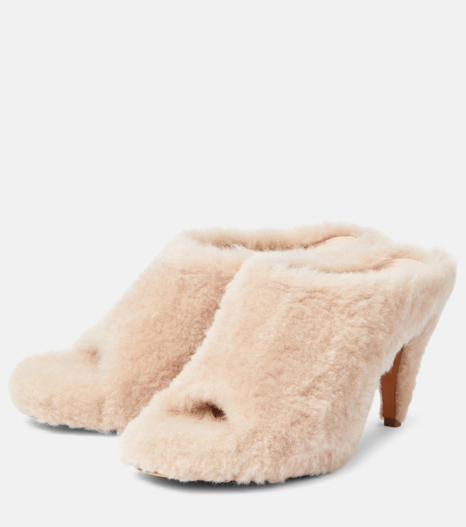 Marion shearling mules - 5