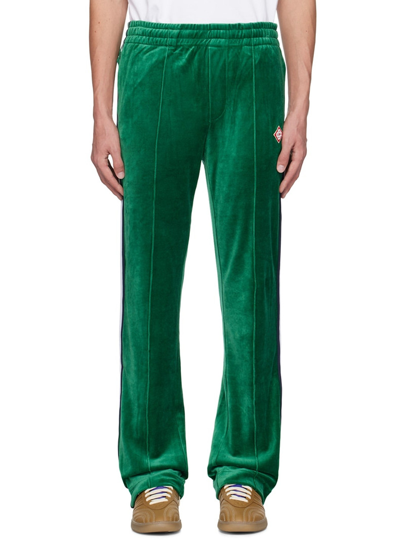 Green Striped Sweatpants - 1