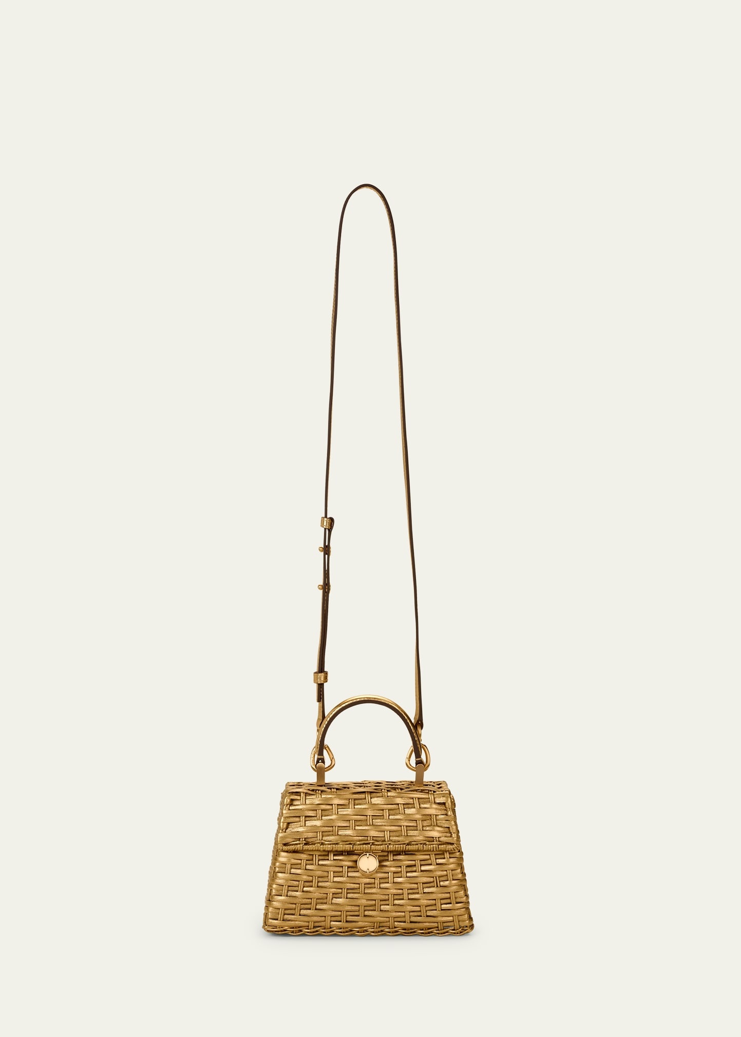 Sybil Nano Metallic Woven Crossbody Bag - 2