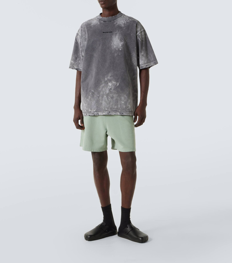 BALENCIAGA Logo cotton jersey shorts outlook