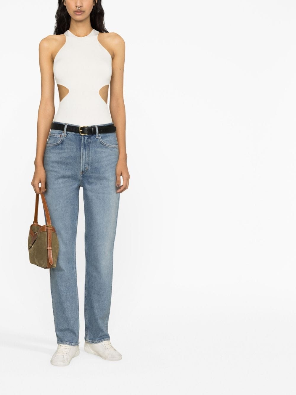 high-rise straight-leg jeans - 2