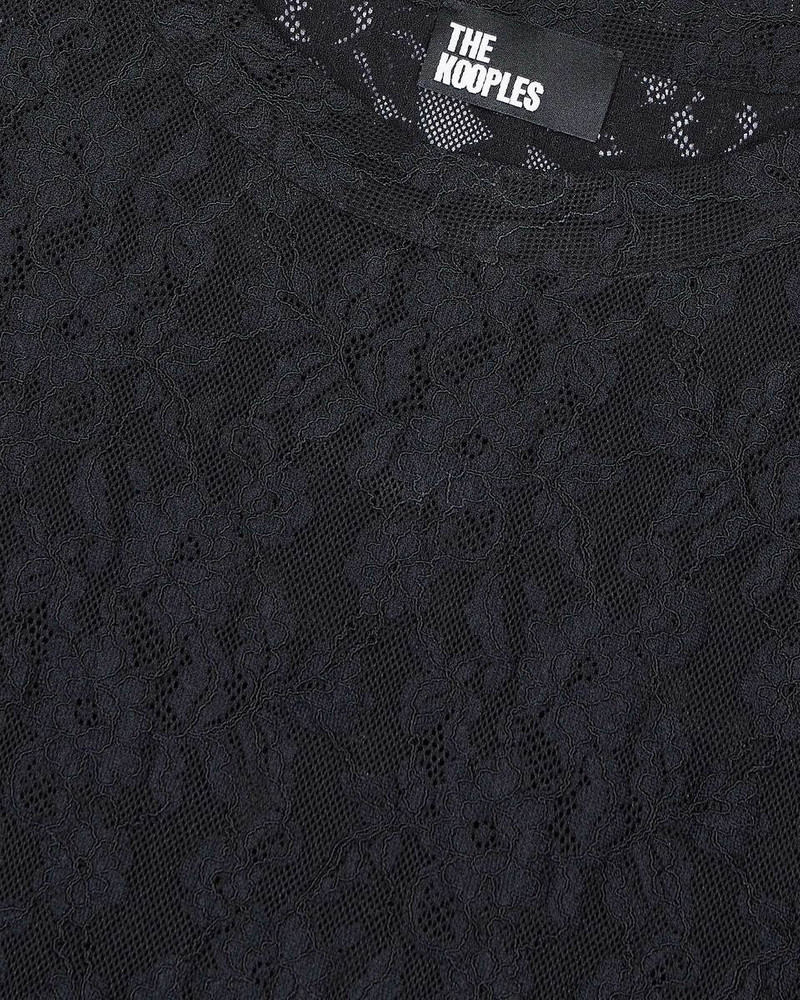 SHORT BLACK LACE SKATER DRESS 7