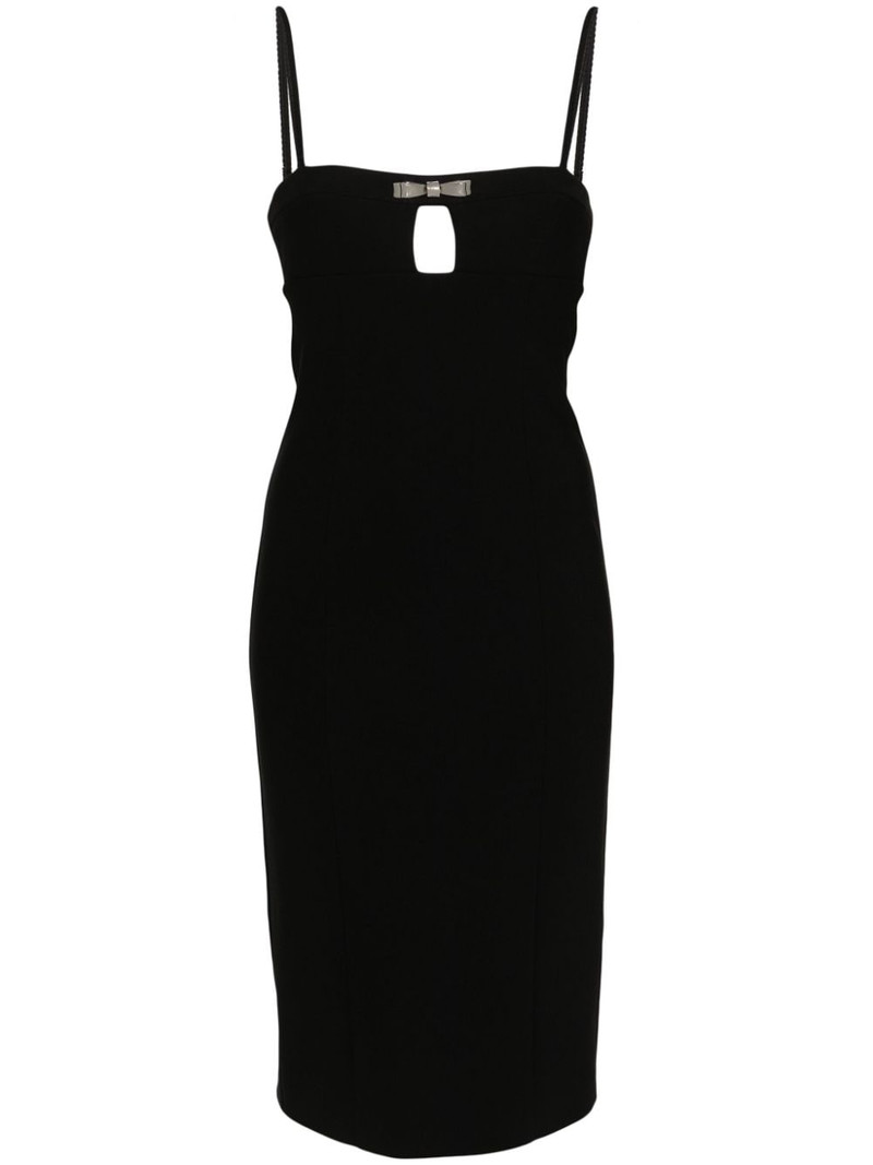 bow-embellished midi dress 1