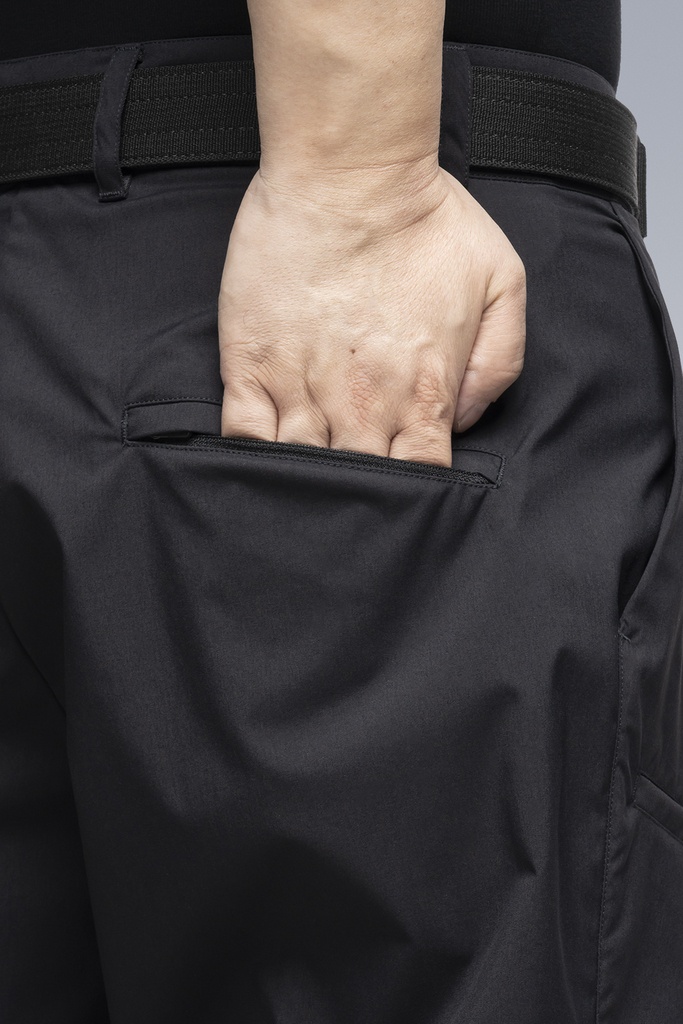 ACRONYM P45-E Encapsulated Nylon Single Pleat Trouser Black