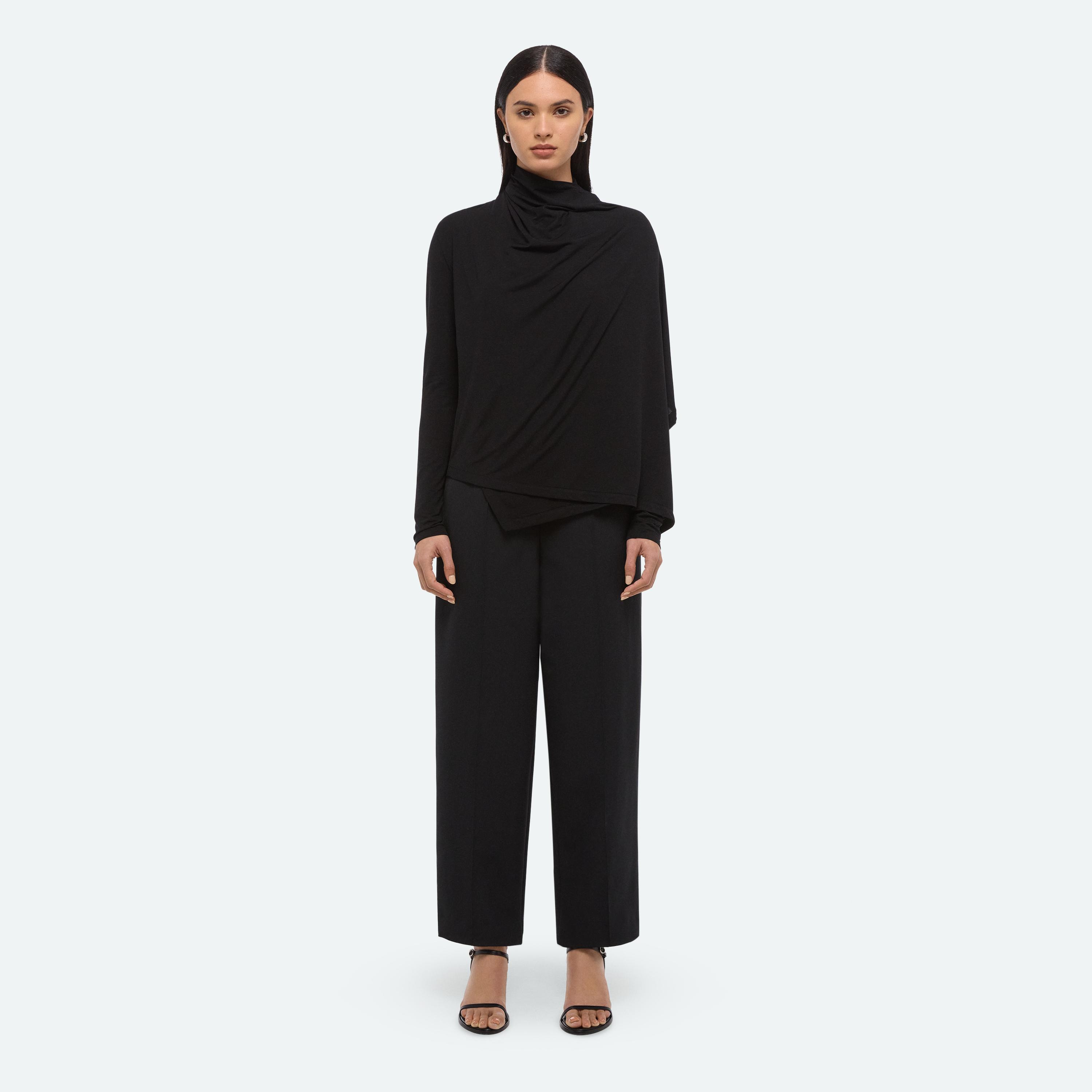LONG-SLEEVE SCARF TOP - 3