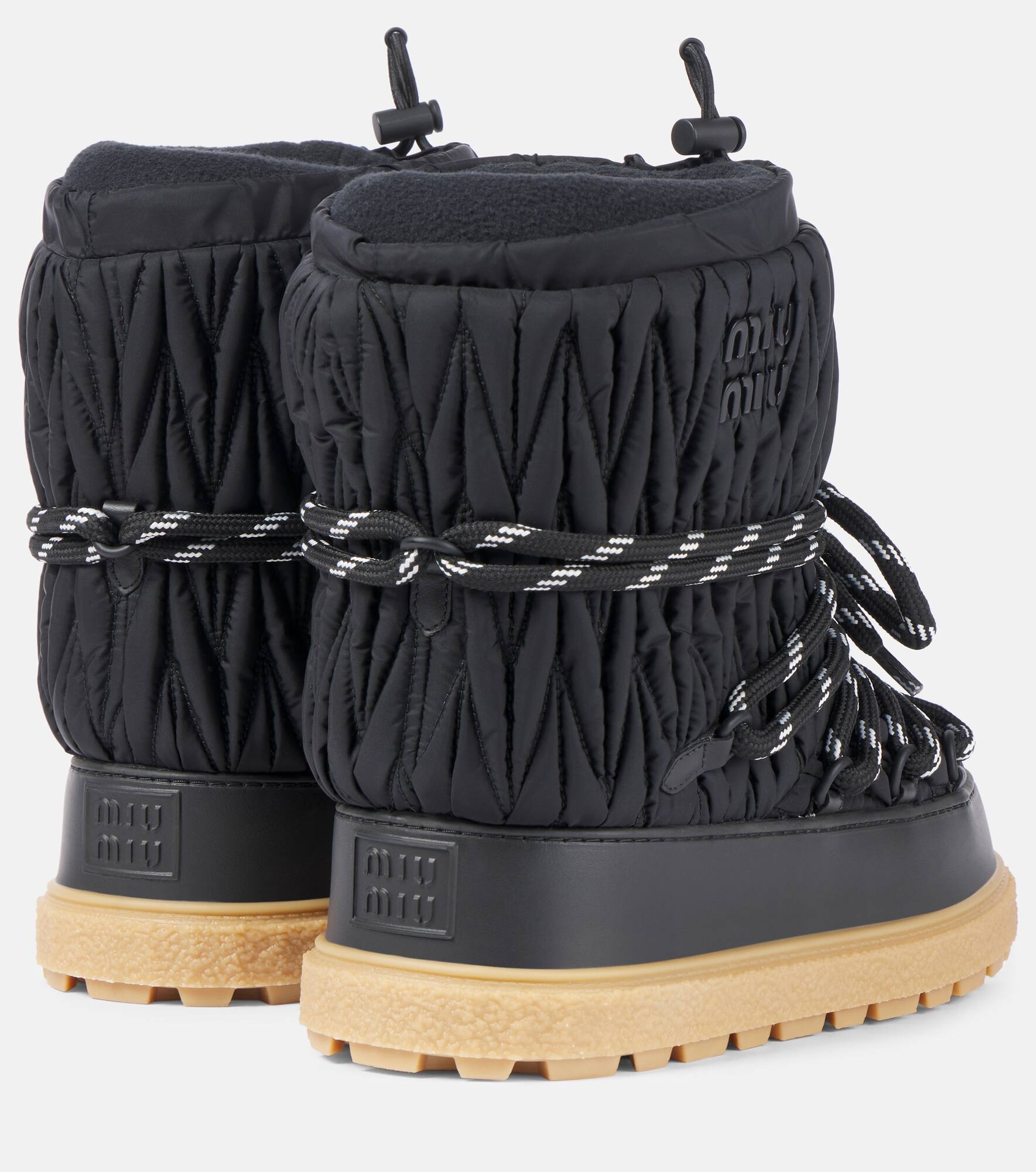 Logo matelassé snow boots - 2